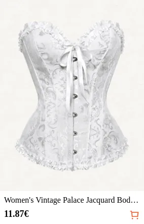 Women's Vintage Palace Jacquard Bodycon Bustier Corset Top