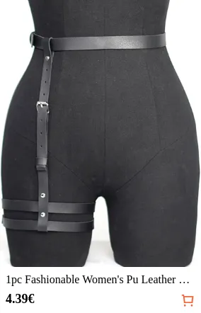 1pc Fashionable Women's Pu Leather Leg Garter Belt Gothic Waist Belt Clothing Accessory Harness Halloween